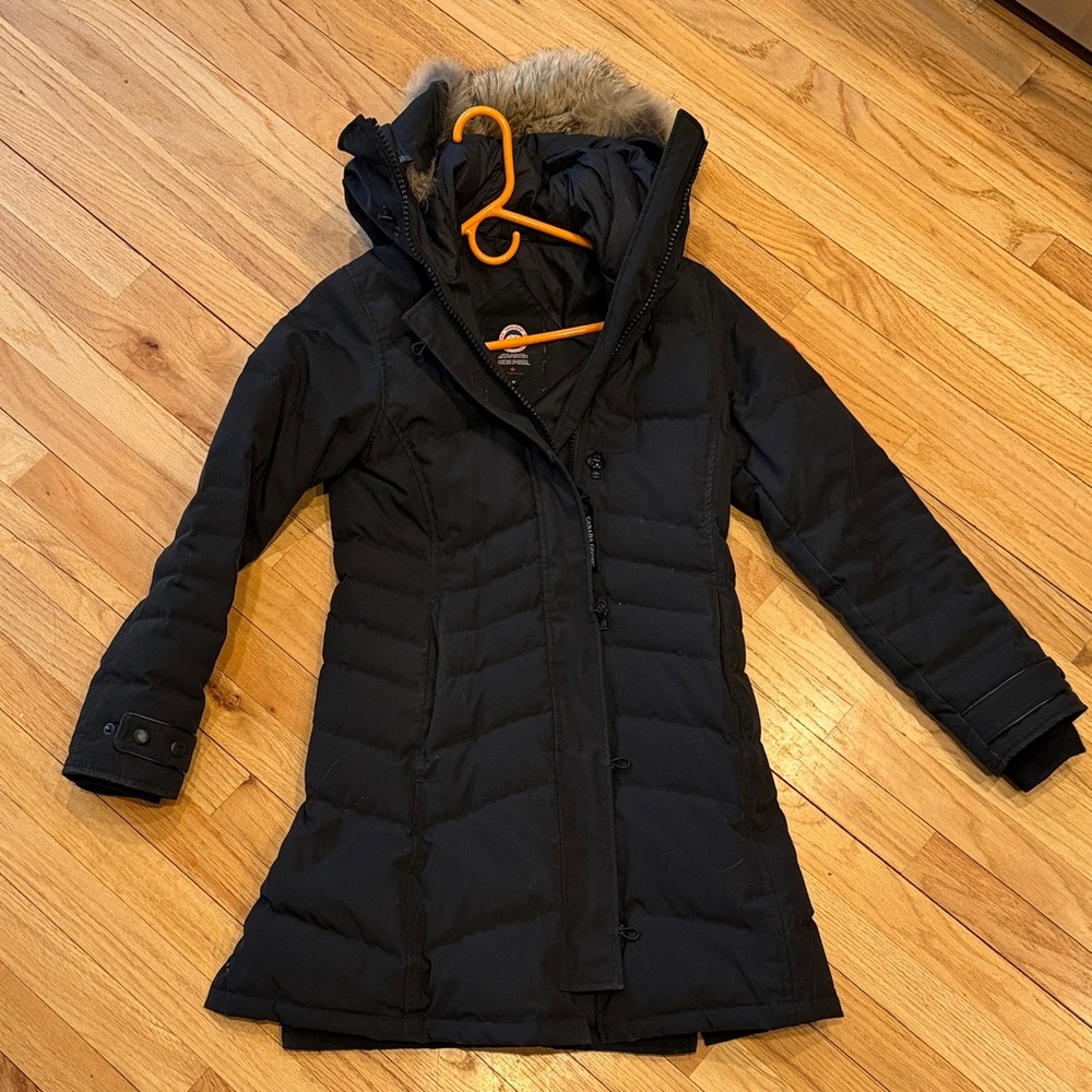 Canada Goose Black Parka With Fur size XS